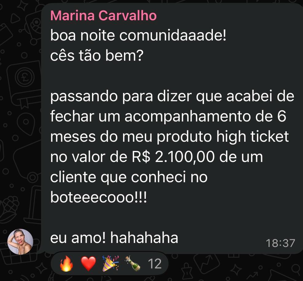 Marina Carvalho: R$5.000 batidos em janeiro